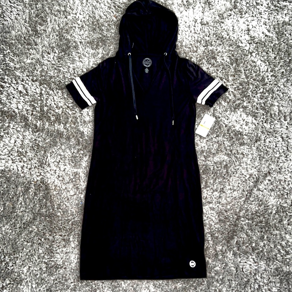 Michael Kors size small womens basic hooded dress. New with tags